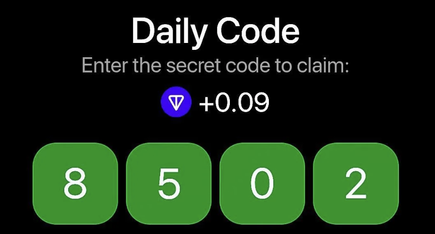 TonHash Daily Secret Code 9 July 2025